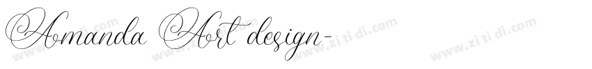 Amanda Art design字体转换